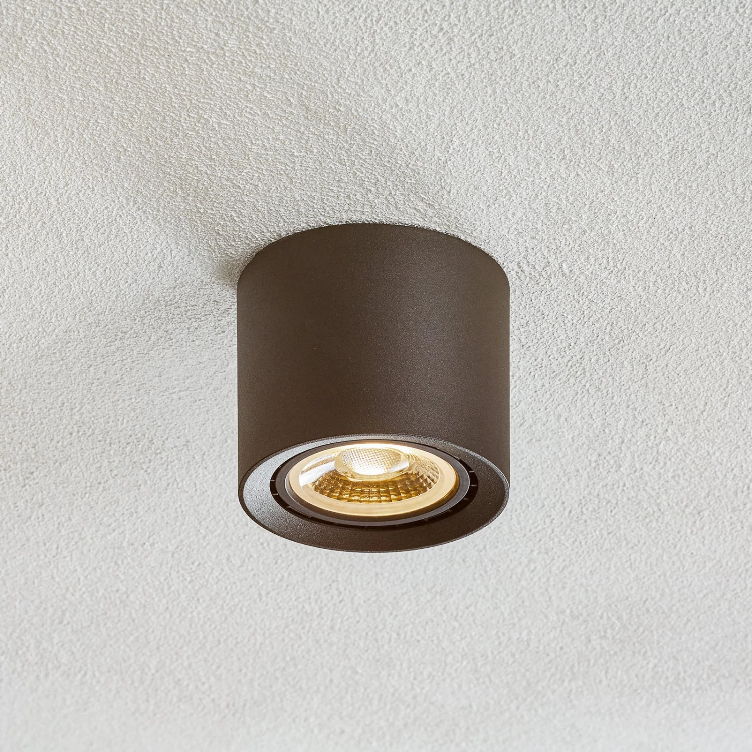 LED-Deckenleuchte Fedler Dim To Warm, Schwarz