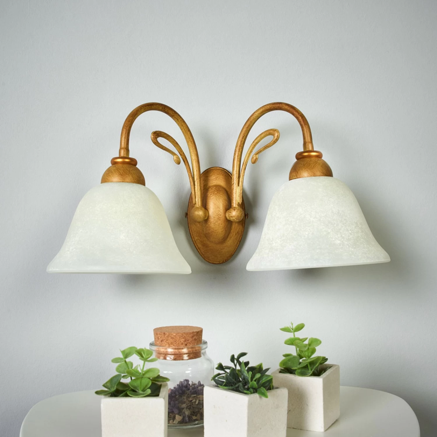 Wandleuche Antonio, Schirm Hängend 2-flammig – Bild 2