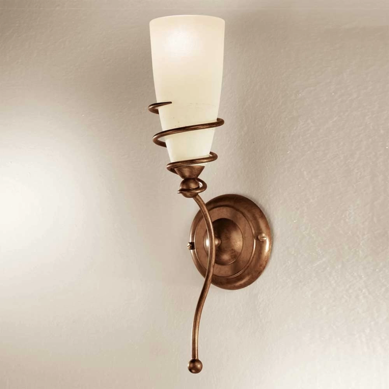 Wandleuchte Daniele In Messing Antik