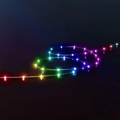 Twinkly Dots LED-Kette RGB, Transparent, IP20, 3m