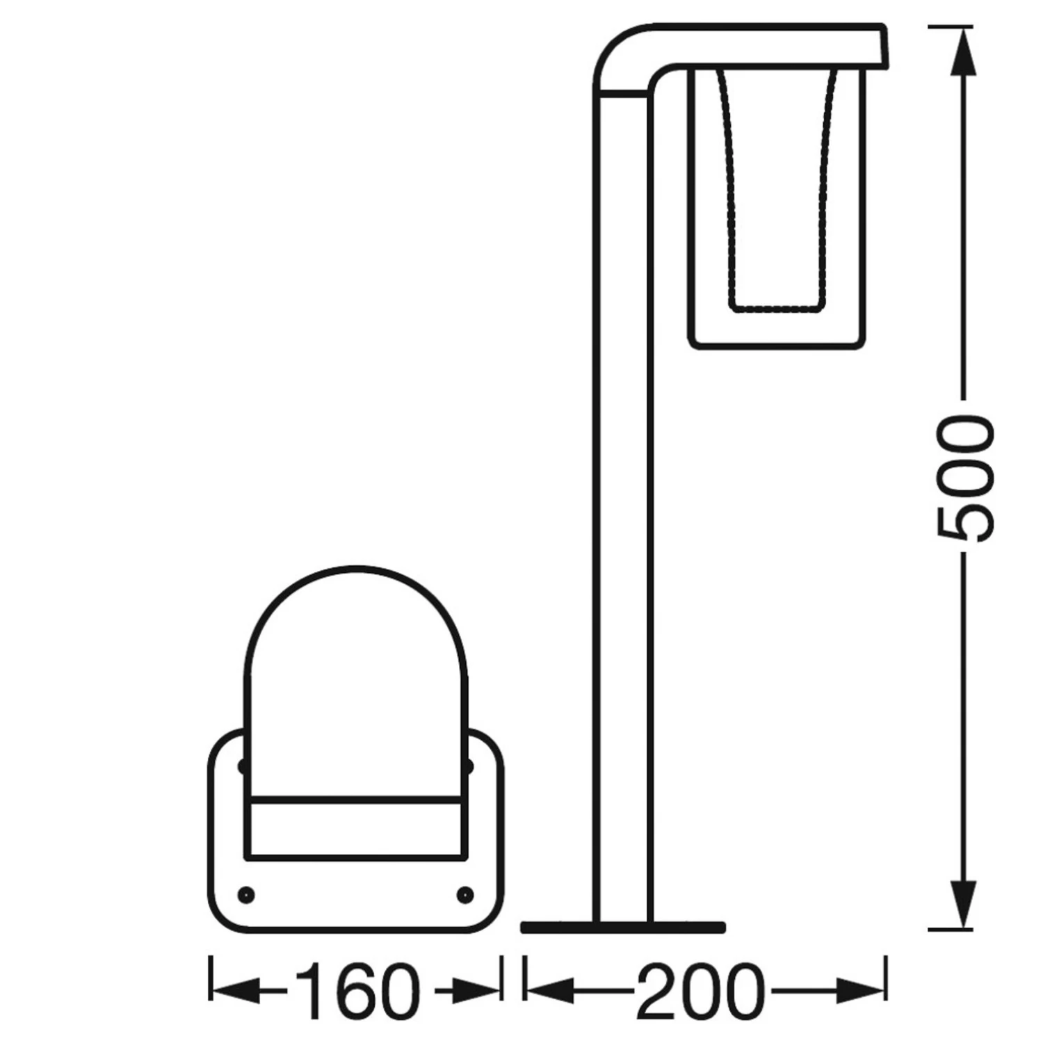 LEDVANCE SMART+ WiFi Outdoor Cascade, Höhe 50 Cm – Bild 8