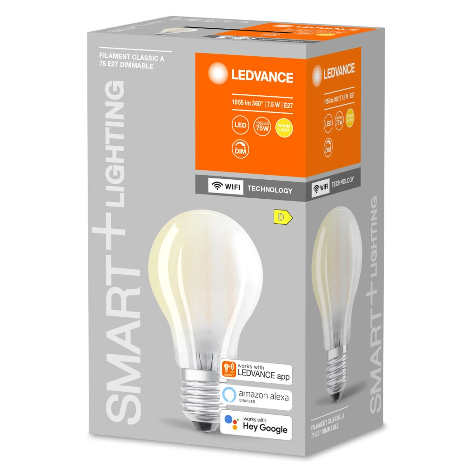 LEDVANCE SMART+ WiFi Filament Classic E27 7,5W 827 – Bild 2
