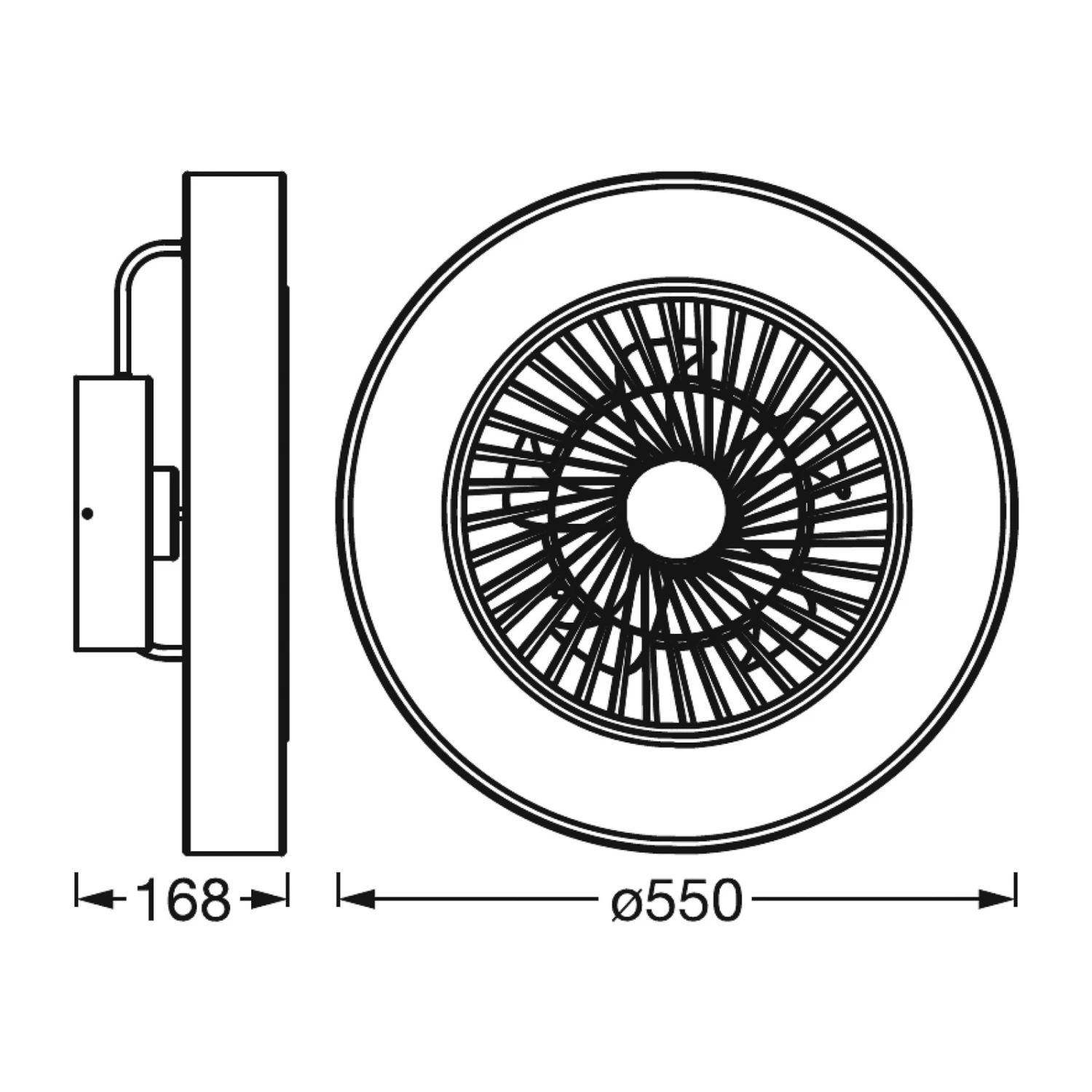 LEDVANCE SMART+ WiFi LED-Deckenventilator Cylinder – Bild 6