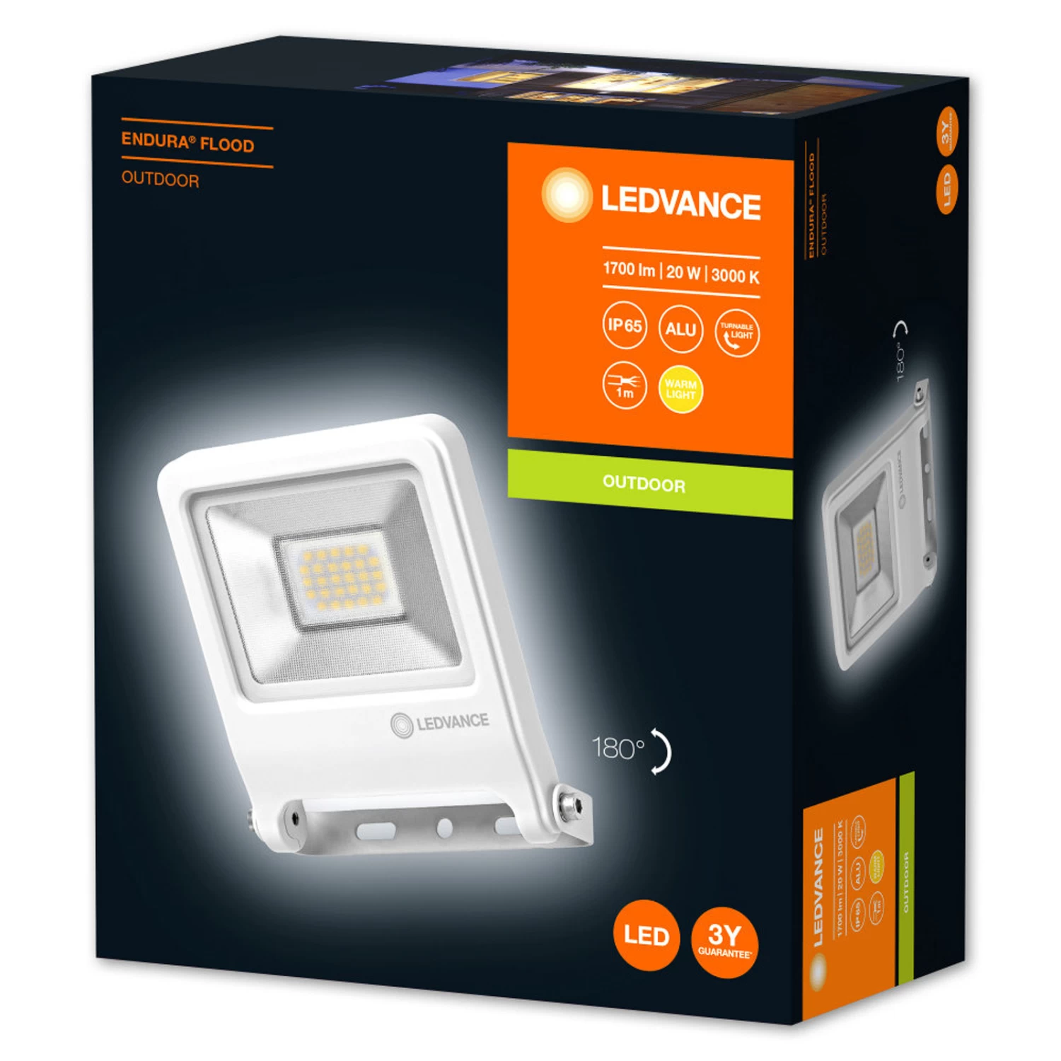 LEDVANCE Endura Flood LED-Außenspot Weiß 20 W – Bild 3