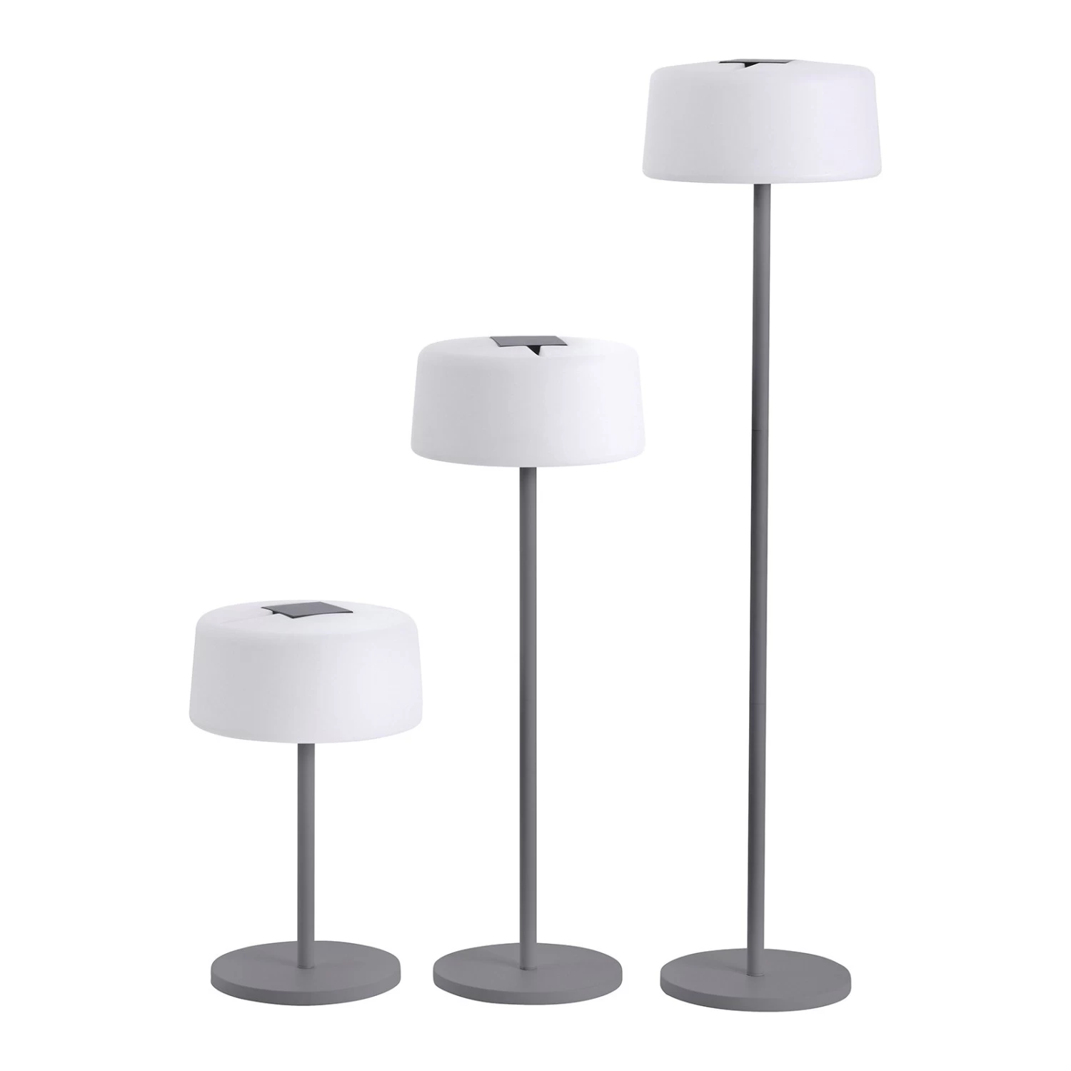 Solar-Stehleuchte Bump, 3 Höhen, Sensor, Anthrazit – Bild 4