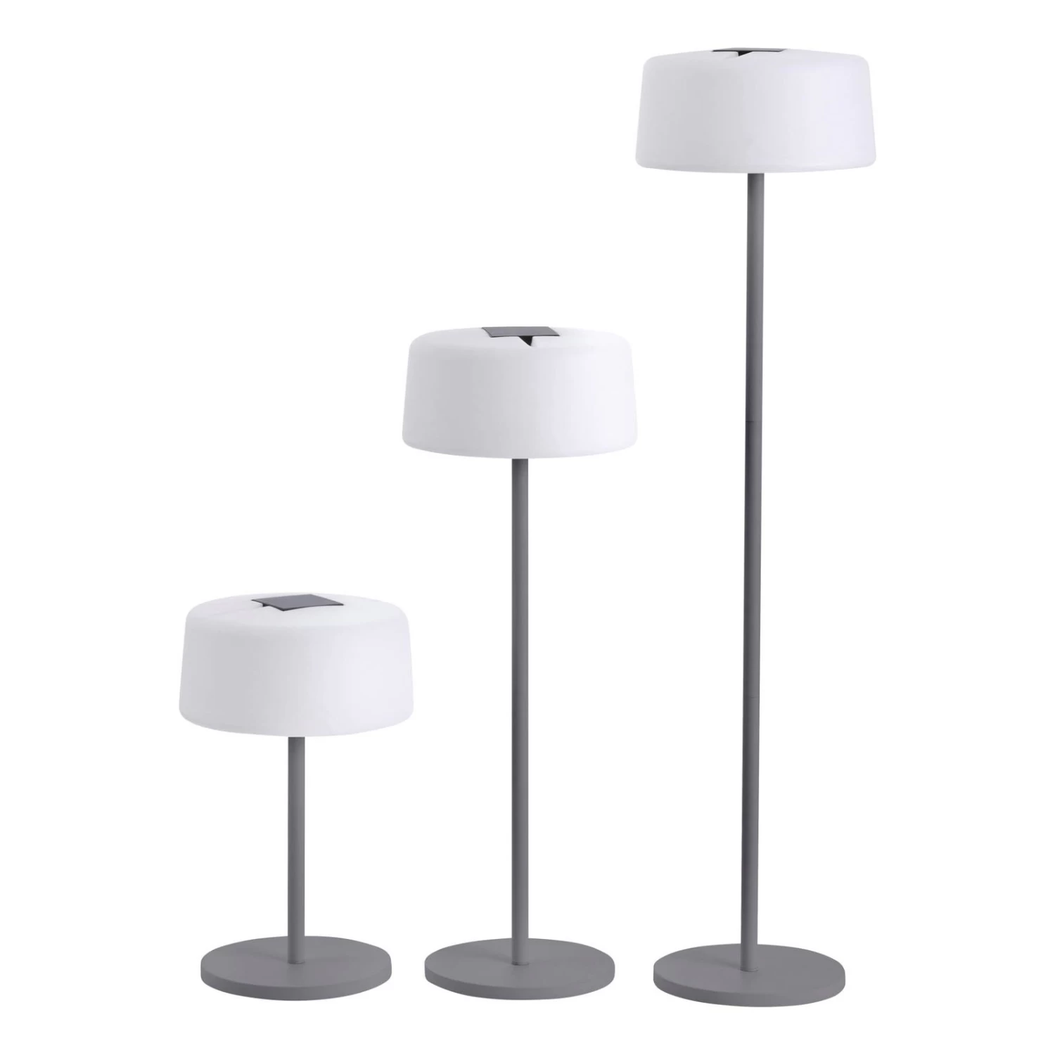 Solar-Stehleuchte Bump, 3 Höhen, Sensor, Anthrazit – Bild 5