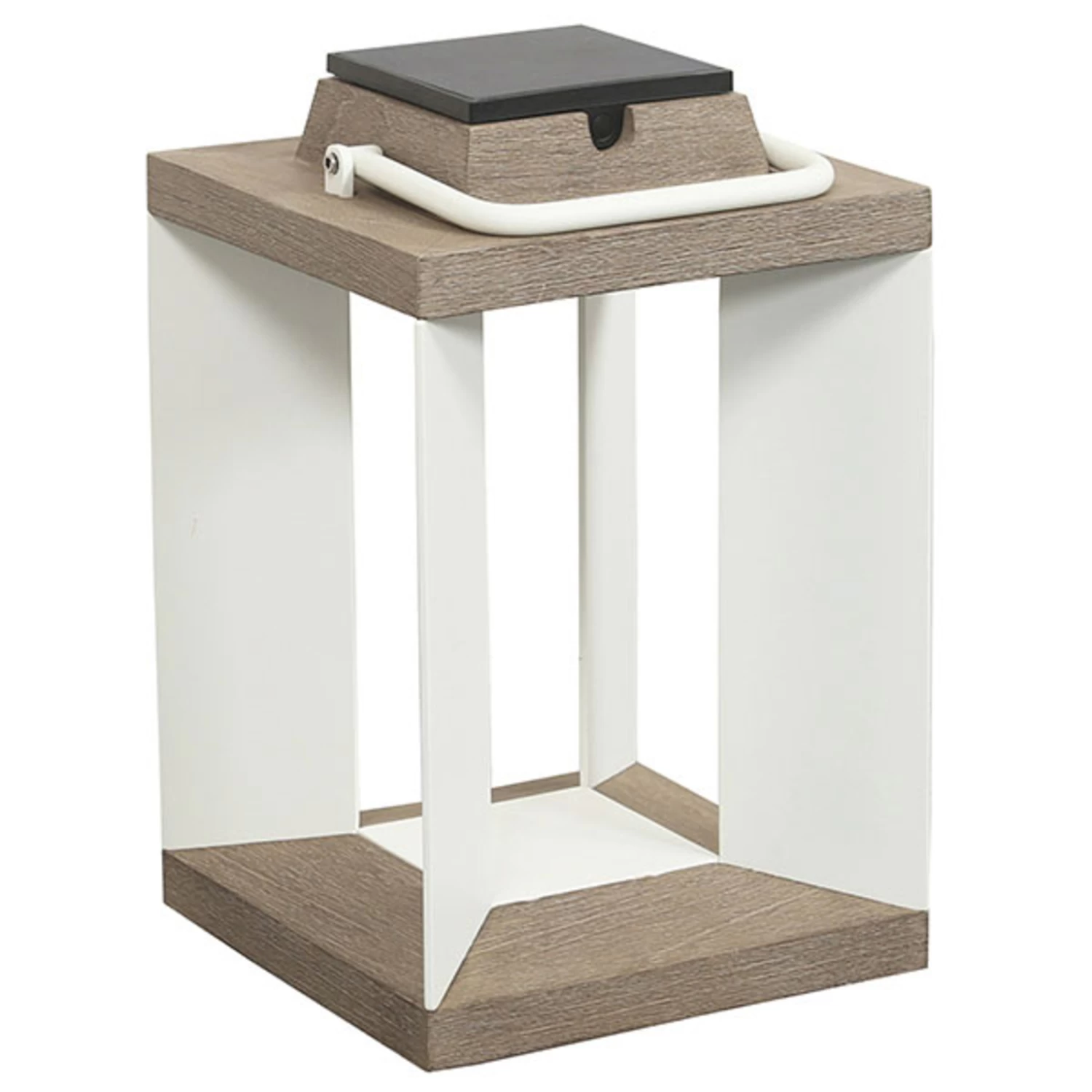 Solarlaterne Teckalu, Duratek/weiß, 36,5cm