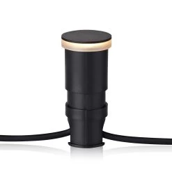 Markslöjd Garden 24 Decklight Schwarz 3W Seitlich Ø4,5cm