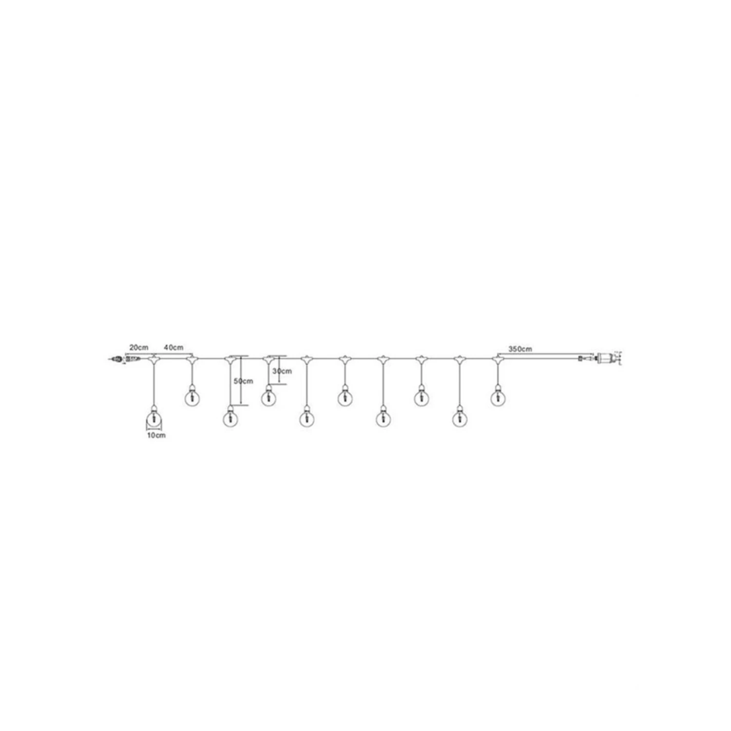 Markslöjd Garden 24 LED-Lichterkette Deco, Starterset, Trafo – Bild 3