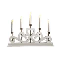 Markslöjd Lichterbogen Eneby Aus Holz, Fünfflammig, Weiß