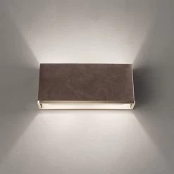 Up And Down - Wandleuchte Darshan Mit Lederbezug