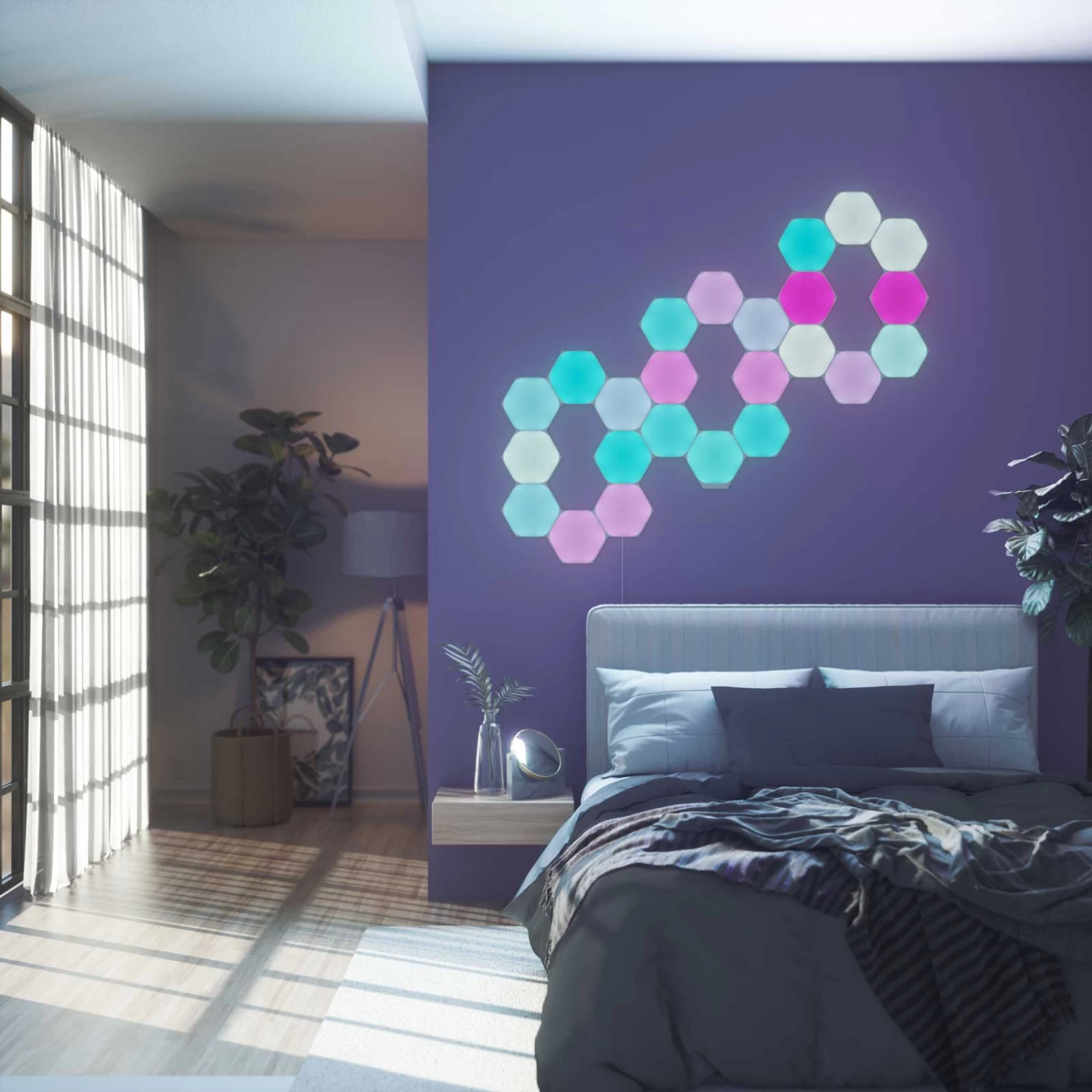 Nanoleaf Shapes Hexagons, Starter Set, 9 Panels – Bild 9