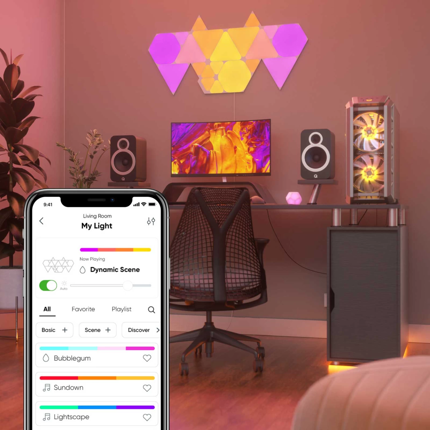 Nanoleaf Shapes Triangles, Starter Set, 9 Panels – Bild 9