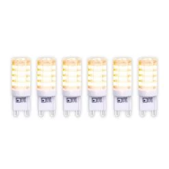 LED-Stiftlampe G9 3,5W Warmweiß 350 Lumen 6er-Pack