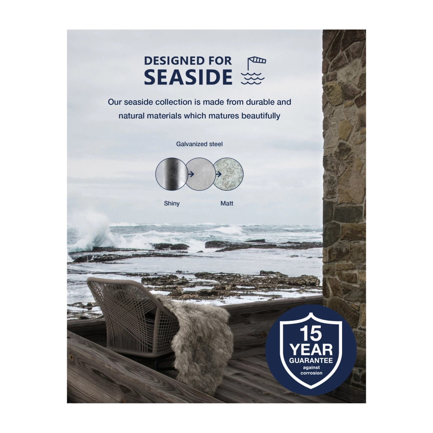 Nordlux Außenwandleuchte Vejers, Stahl Verzinkt – Bild 4