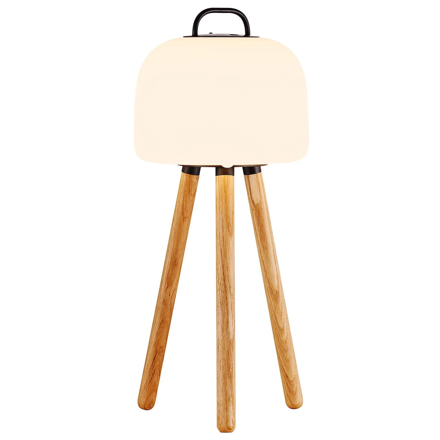 Nordlux LED-Tischleuchte Kettle Tripod Holz, Schirm 22cm – Bild 6