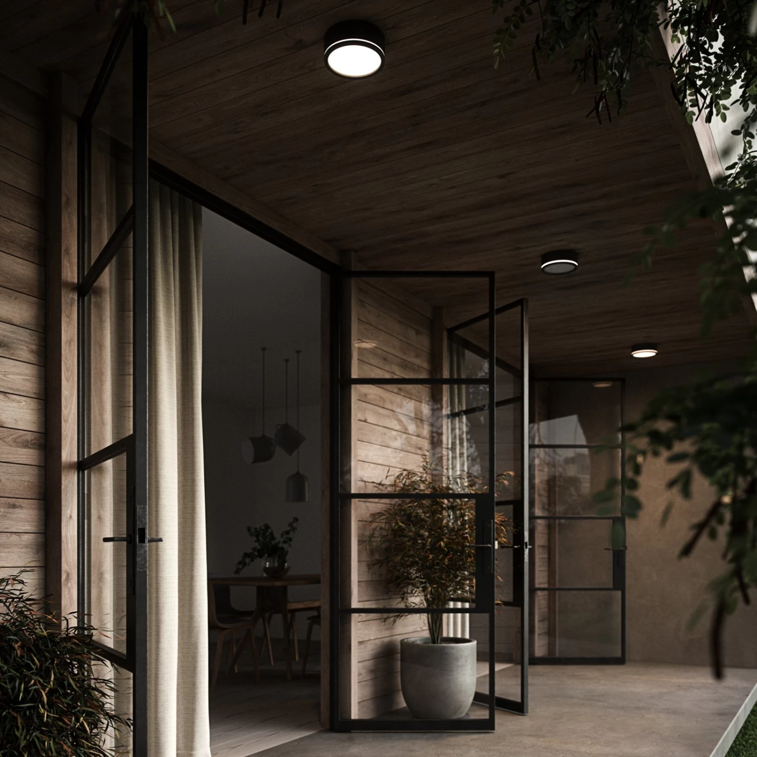 Nordlux LED-Außenwandleuchte Ava Smart, Schwarz – Bild 2