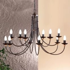Kronleuchter Garda Landhausstil 12-flammig