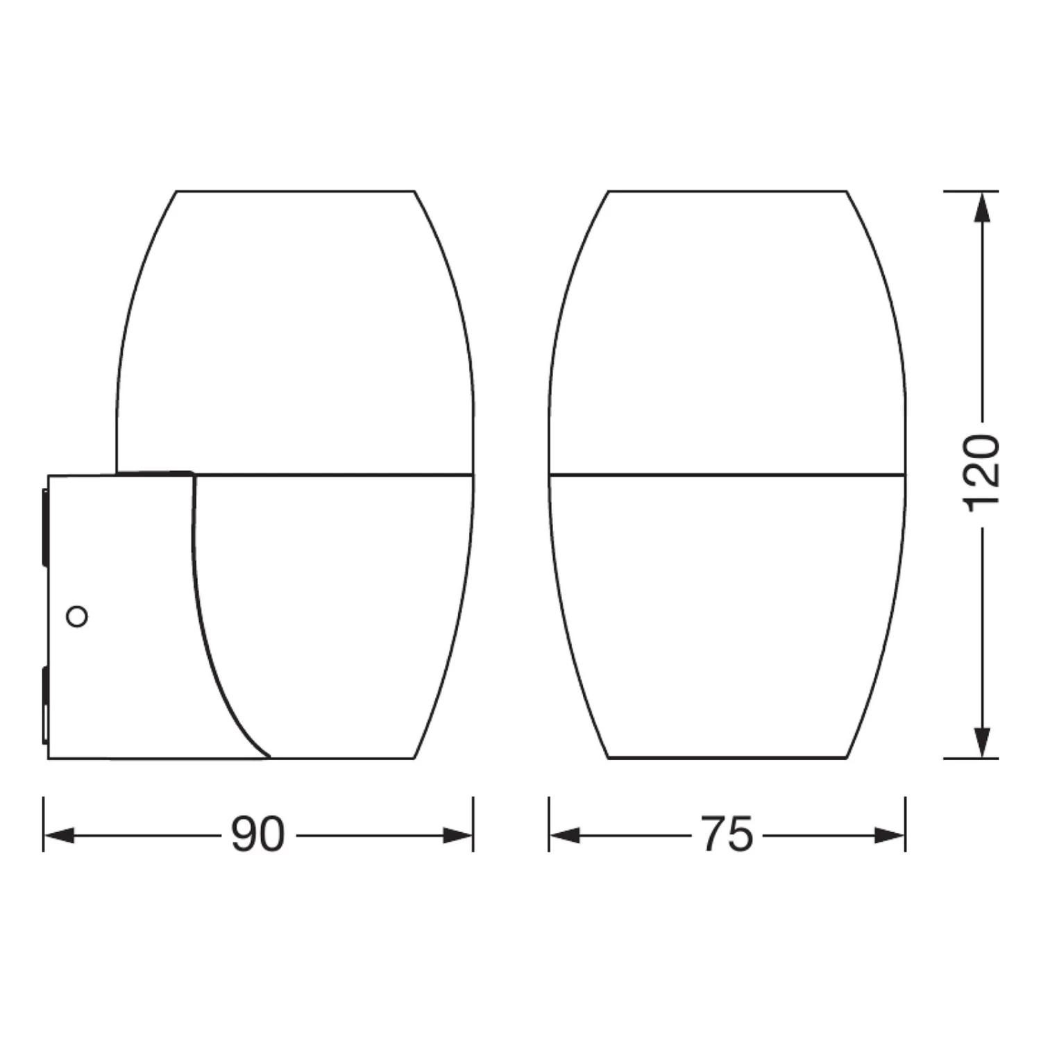 Ledvance Endura Classic Cannon Außenwandlampe Up – Bild 8