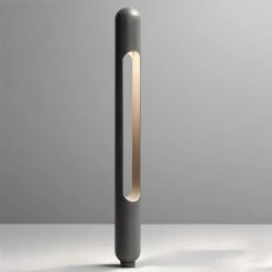 OLEV Grounding LED-Wegeleuchte, Edelstahl, Schwarz