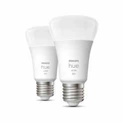 Philips Hue White 9W E27 LED-Lampe, 2er-Set