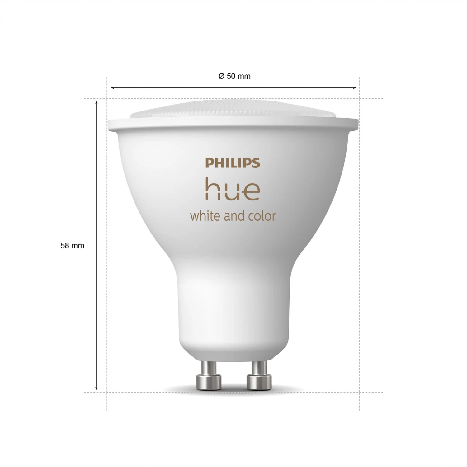 Philips Hue White & Color Ambiance 4,3W GU10, 2er – Bild 2