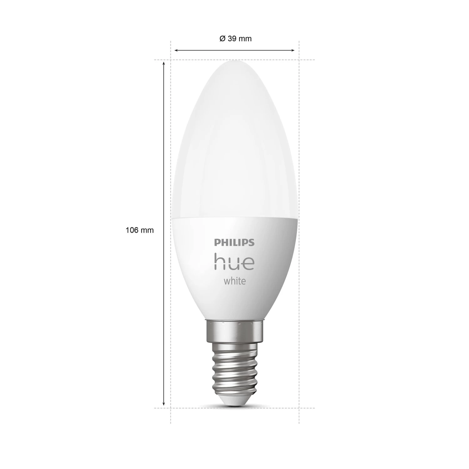 Philips Hue White 5,5W E14 LED-Kerzenlampe 2er-Set – Bild 4