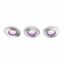 Philips Hue Xamento Einbauspot Aluminium 3er-Set