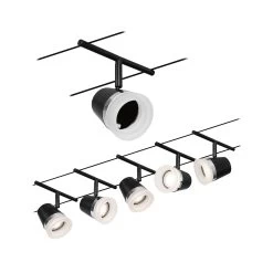 Paulmann Cone Seilsystem Basisset 5fl. Schwarz Mat