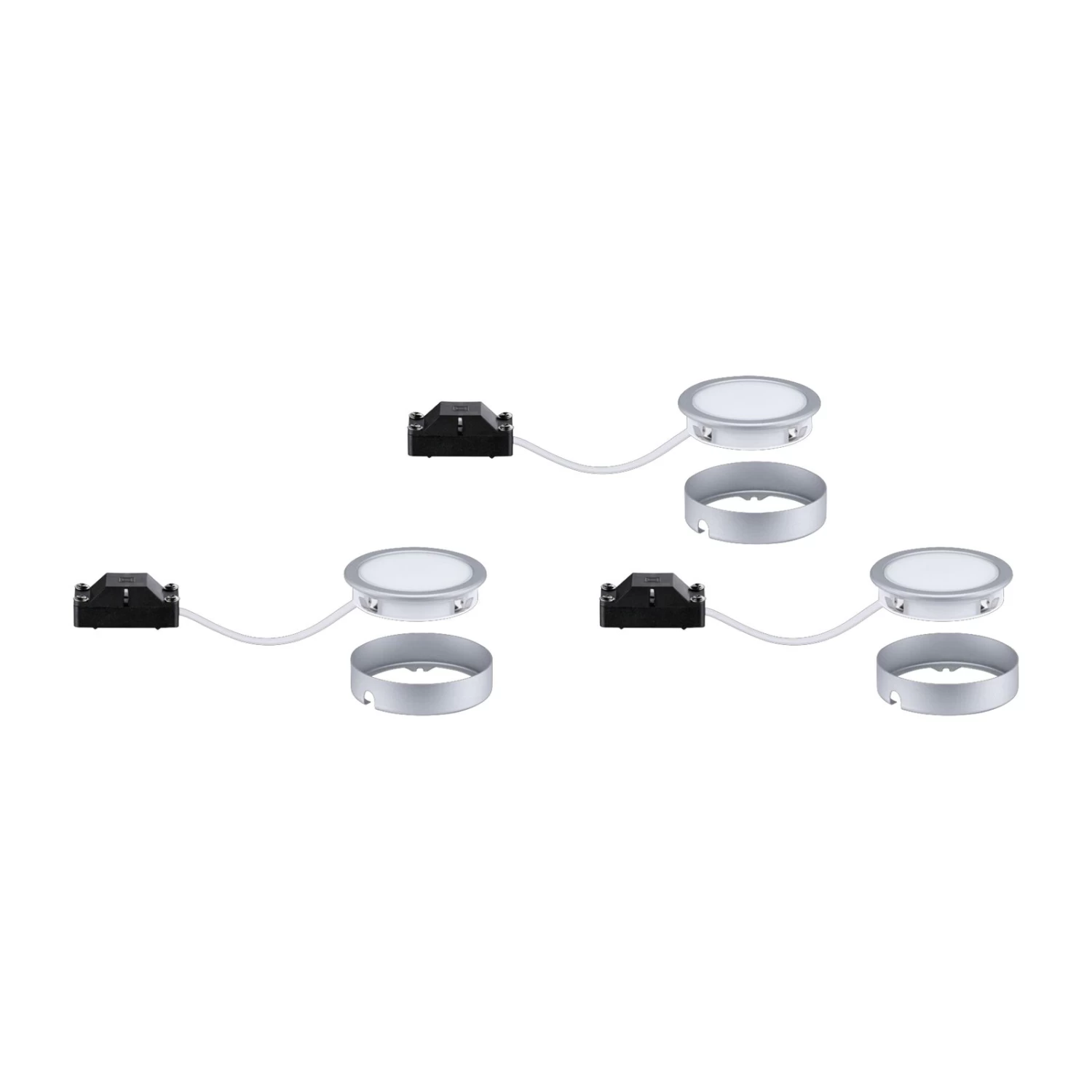Paulmann Pukk LED-Unterschranklampe 3er-Set, Chrom – Bild 5