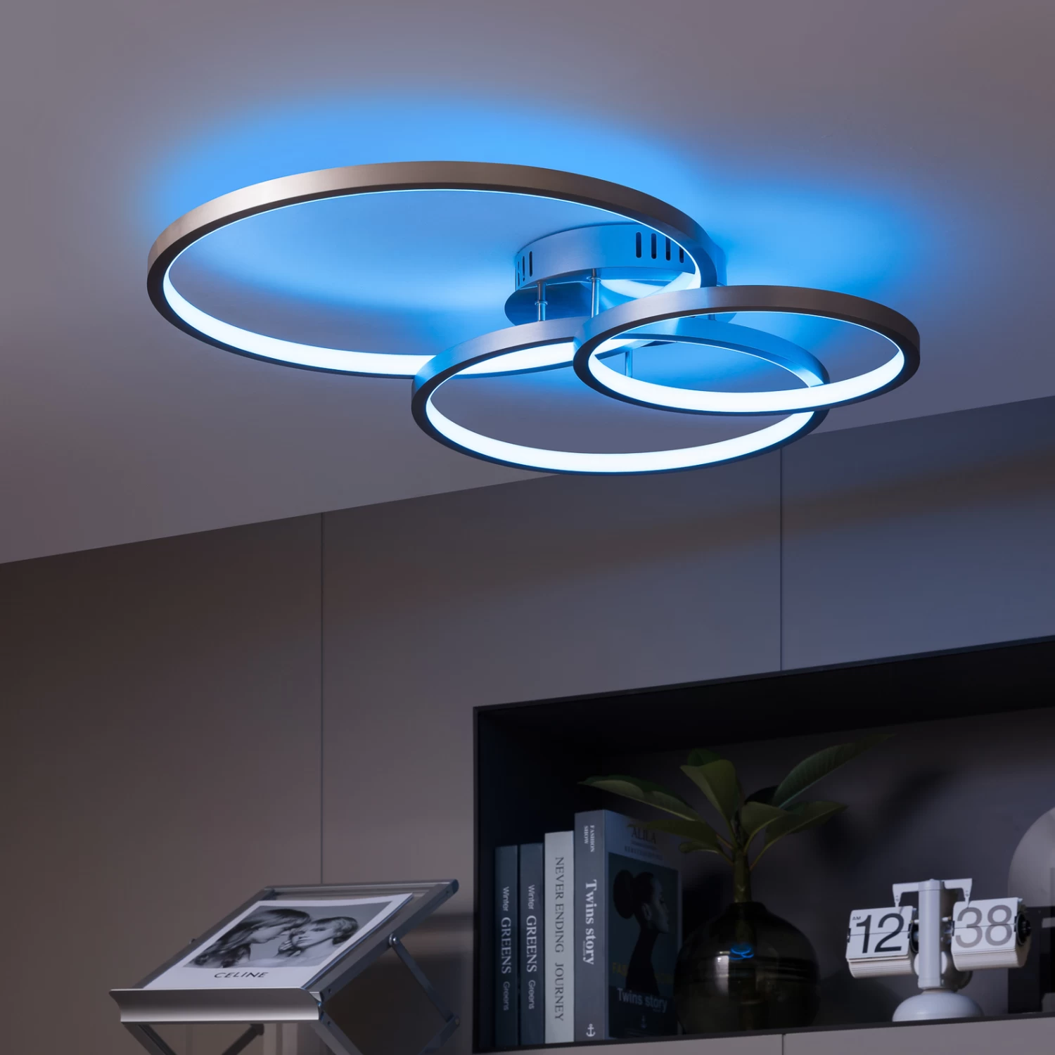 Lindby Geskela LED-Deckenlampe RGBW WiZ App Smart – Bild 2