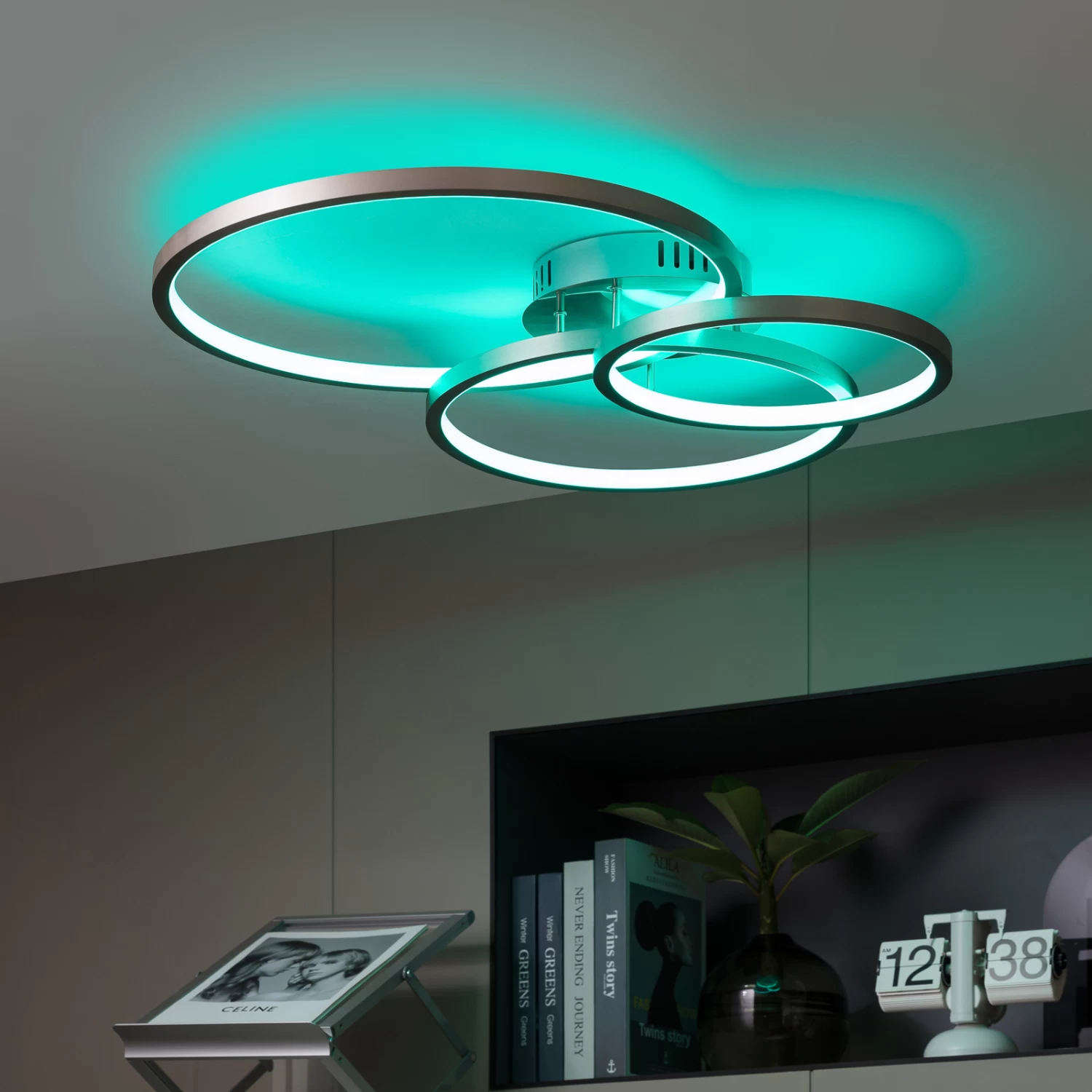 Lindby Geskela LED-Deckenlampe RGBW WiZ App Smart – Bild 3