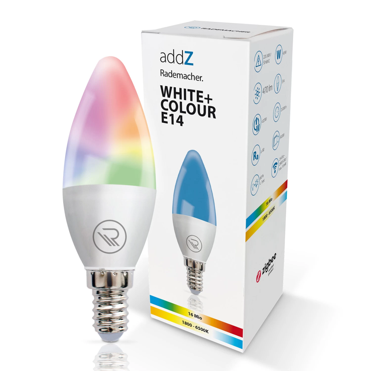 Rademacher AddZ ZigBee E14 4,8W LED-Kerze RGBW – Bild 5