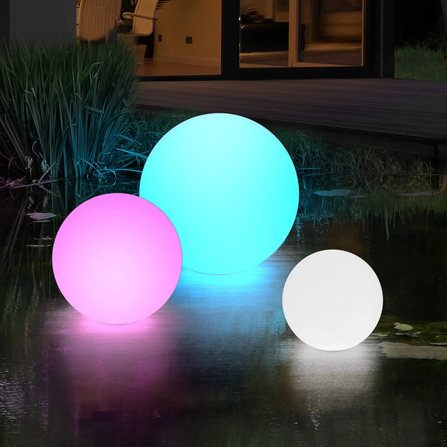 RZB HB 301 LED-Dekokugel RGBW IP68 Mit Akku Ø20cm – Bild 2