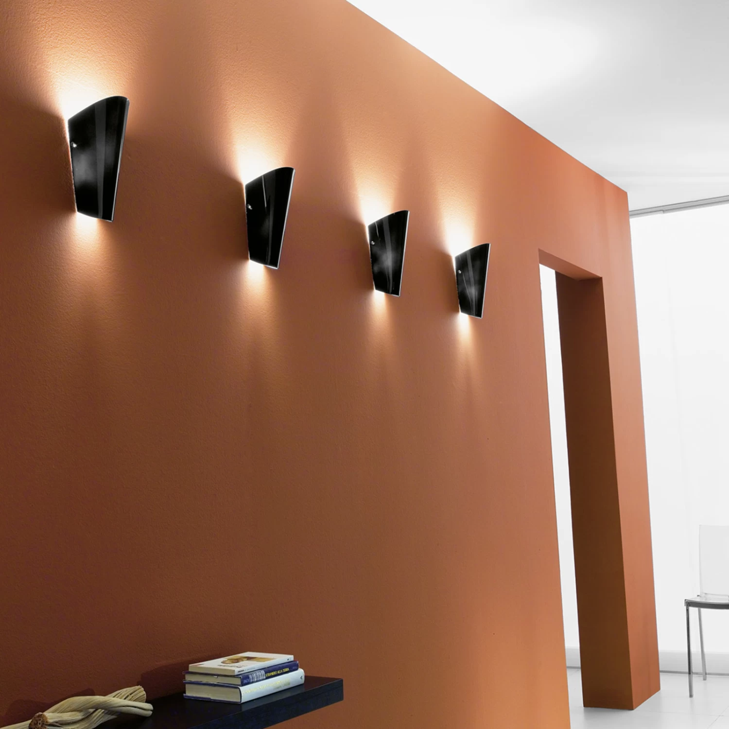 Wandleuchte Bloom Aus Glas, Schwarz – Bild 2