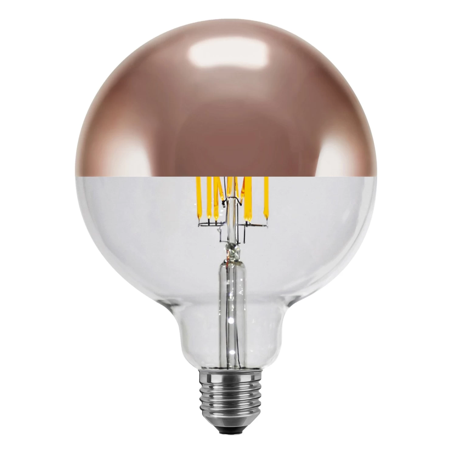 SEGULA LED-Globe E27 6,5W 927 Kopfspiegel Kupfer