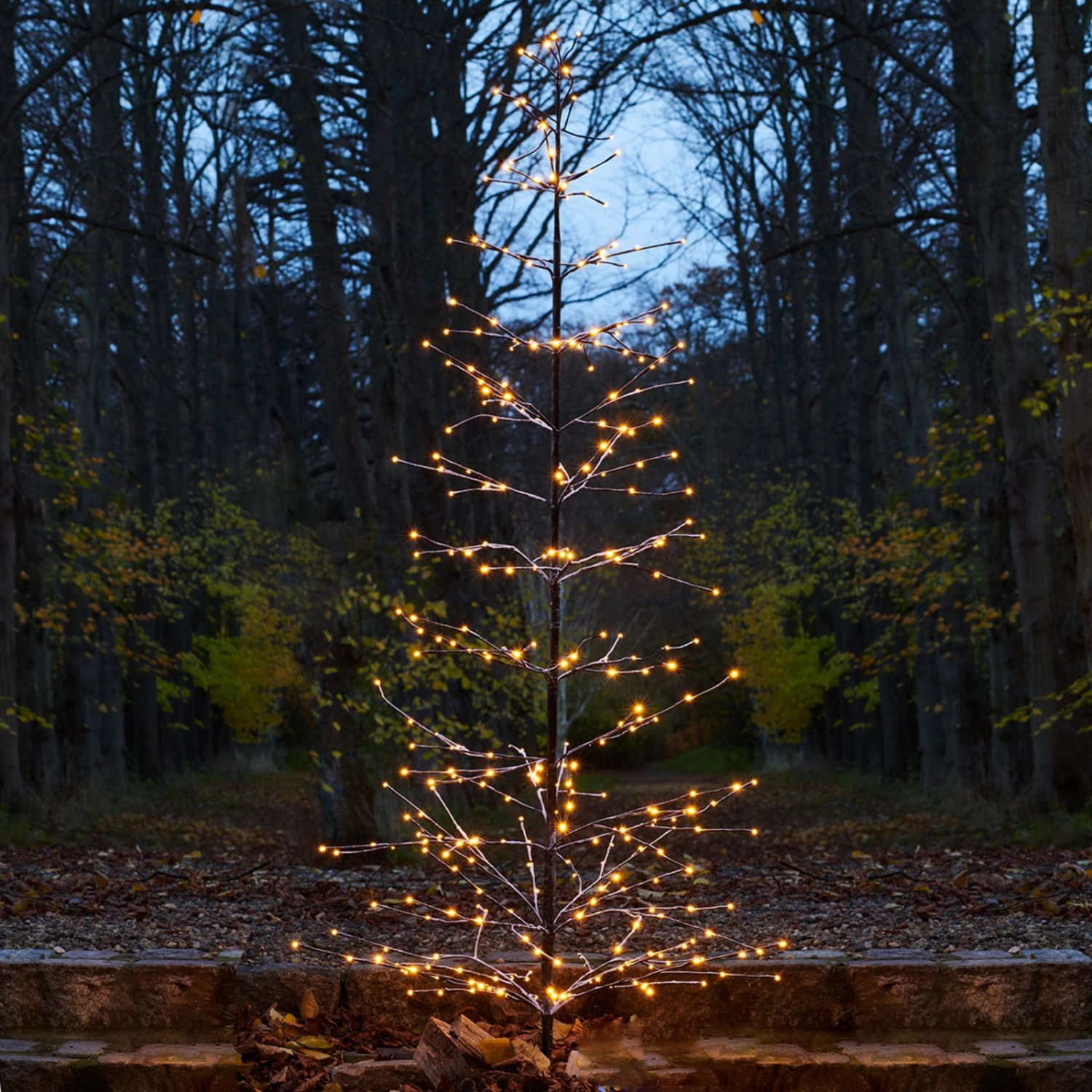 Verschneit Glitzernder LED-Baum Isaac