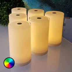Tischleuchte Tub Im 6er-Pack, App-steuerbar, RGBW