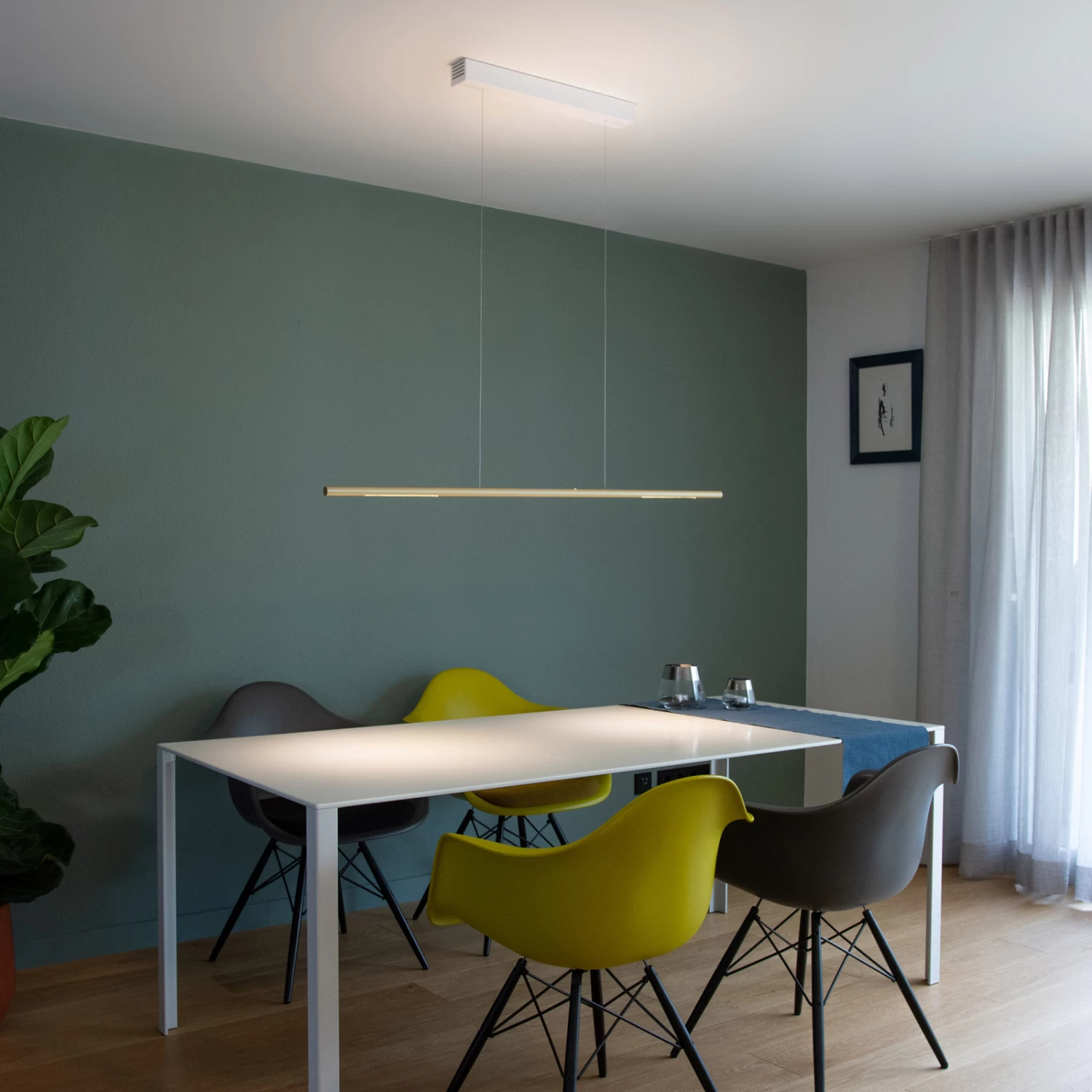 Sattler Palito Linea, 3.000K, TRIAC, 125cm, Gold – Bild 2