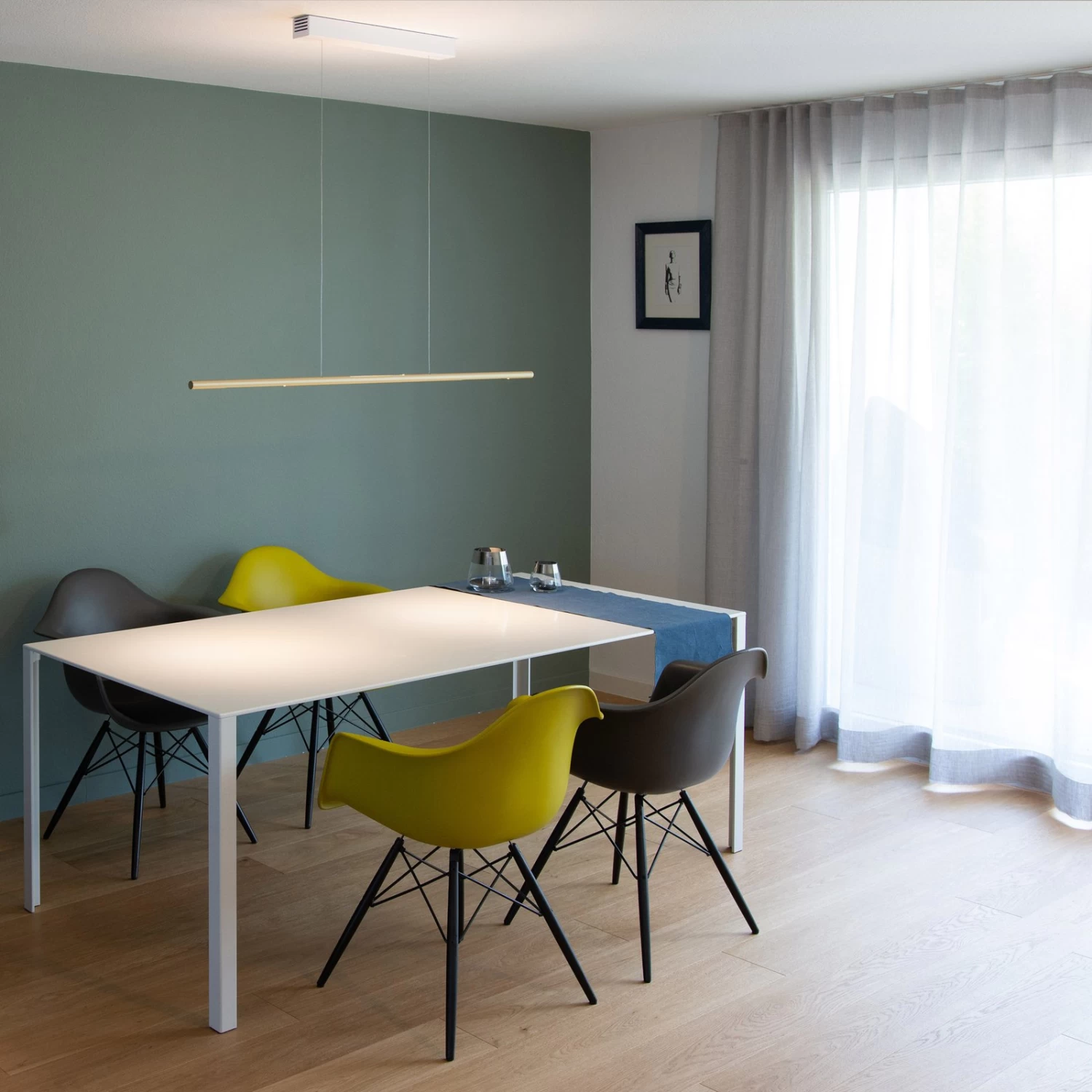 Sattler Palito Linea, 3.000K, TRIAC, 125cm, Gold – Bild 3