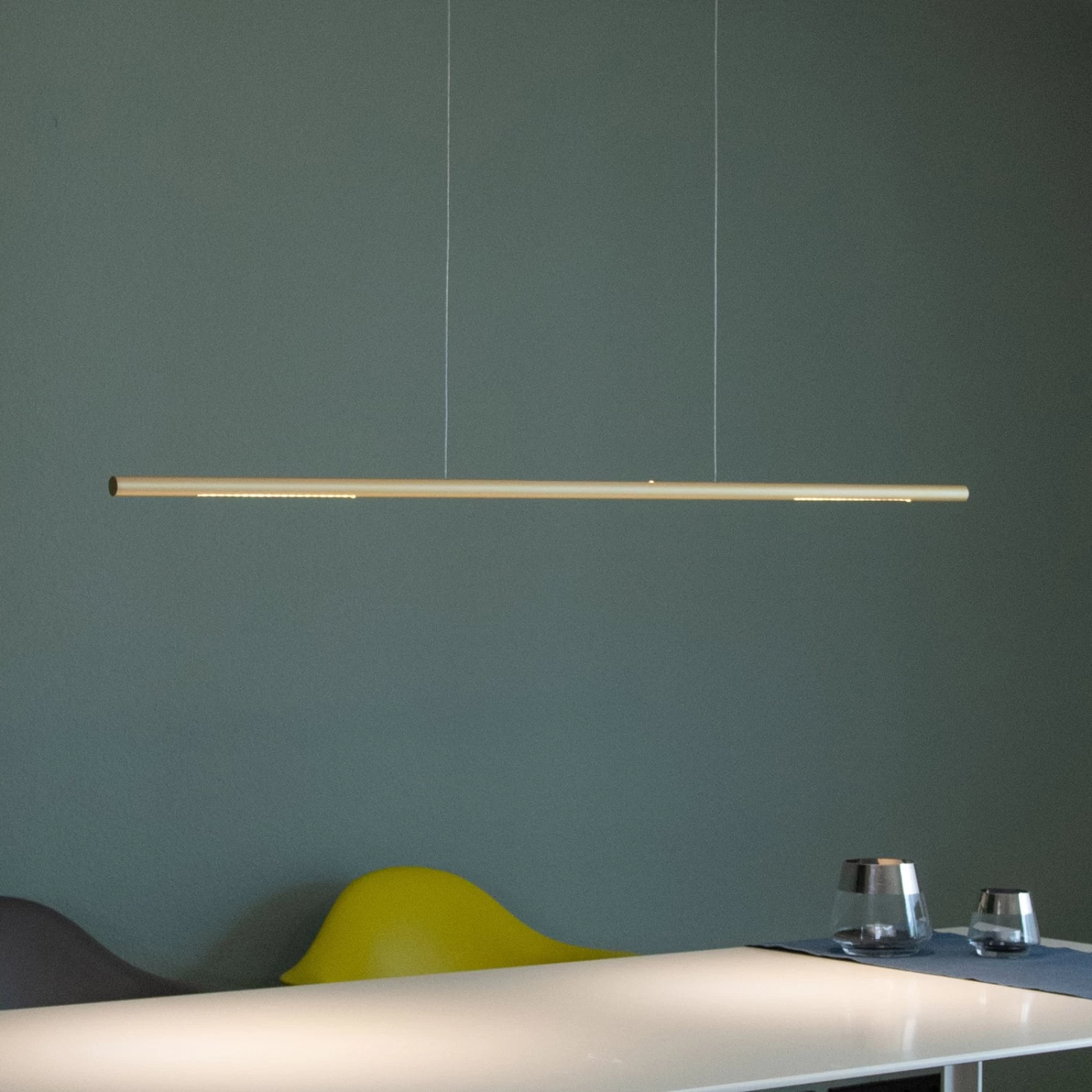 Sattler Palito Linea, 3.000K, TRIAC, 125cm, Gold