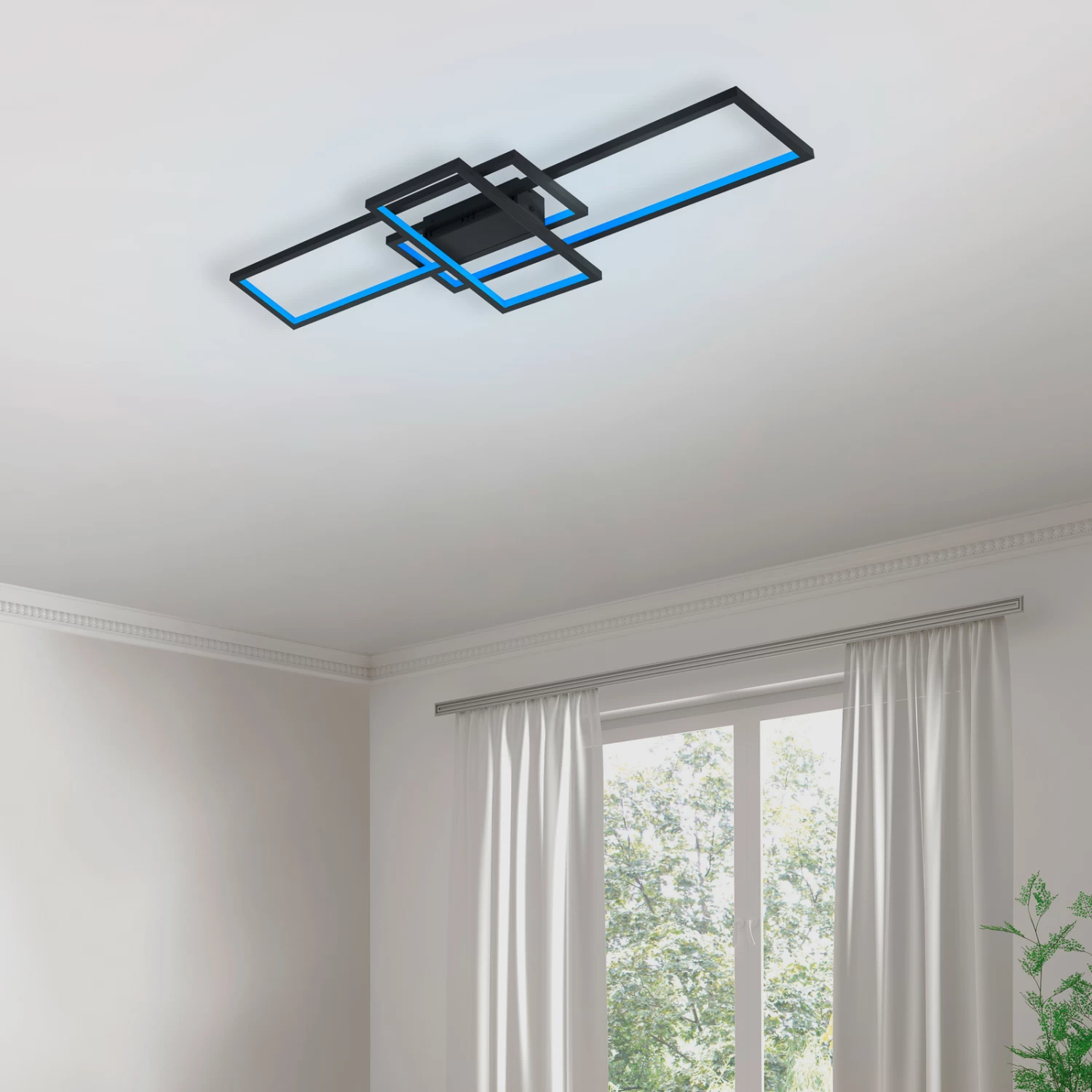 Trio WiZ Thiago Smarte Deckenlampe 104cm Anthrazit – Bild 4