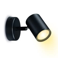 WiZ Imageo LED-Spot1-flg. 2.700-6.500 K, Schwarz