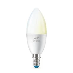 WiZ C37 LED-Lampe E14 4,9W Kerze Matt CCT