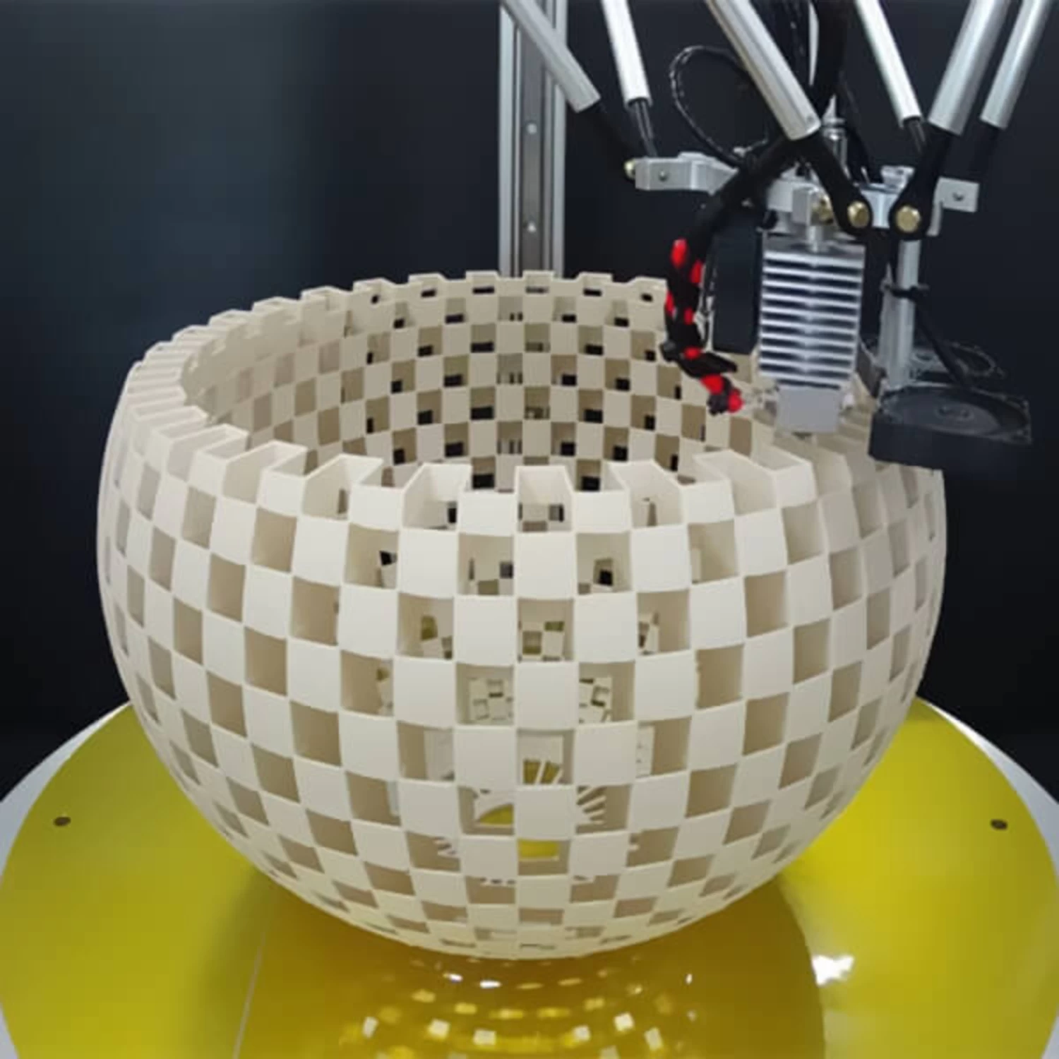 Stehleuchte Flechtwerk, Kugel, Creme-weiß – Bild 5