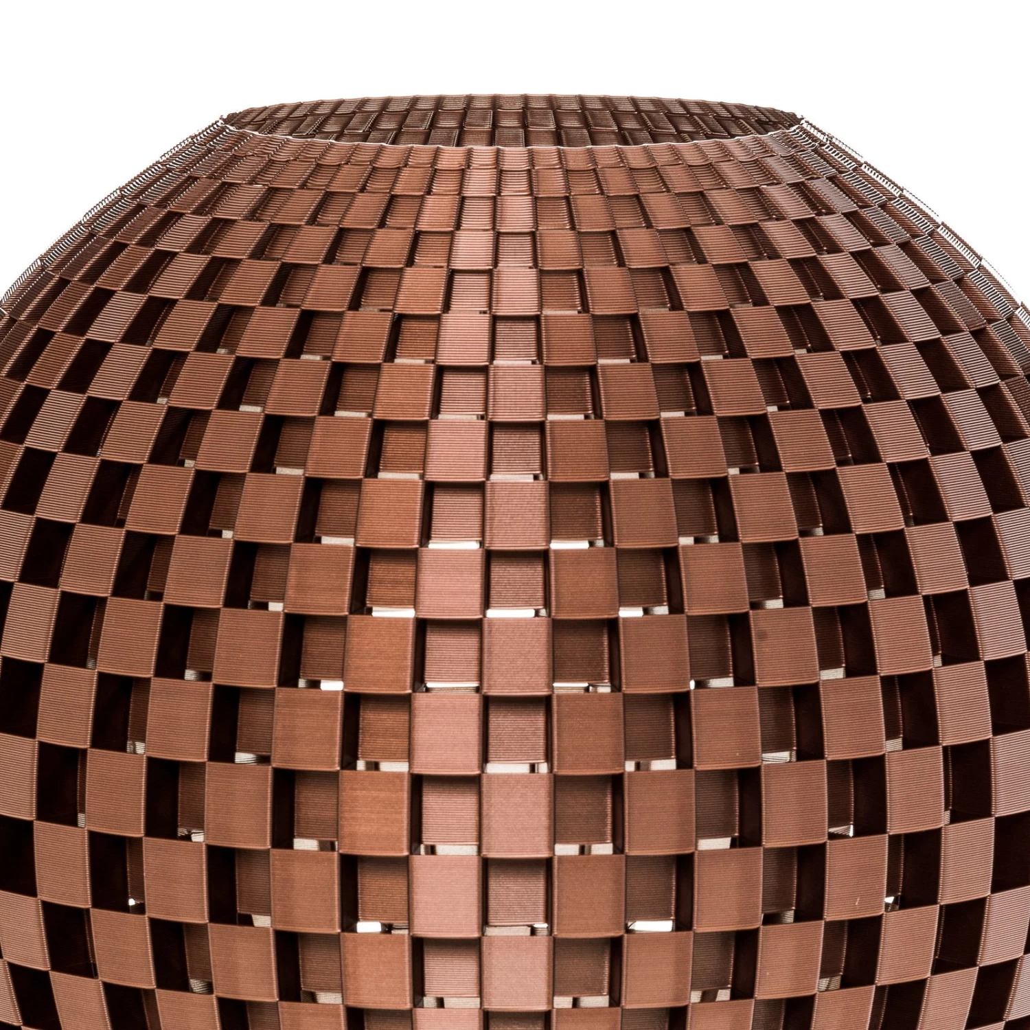 Stehleuchte Flechtwerk, Kugel, Kupfer – Bild 6