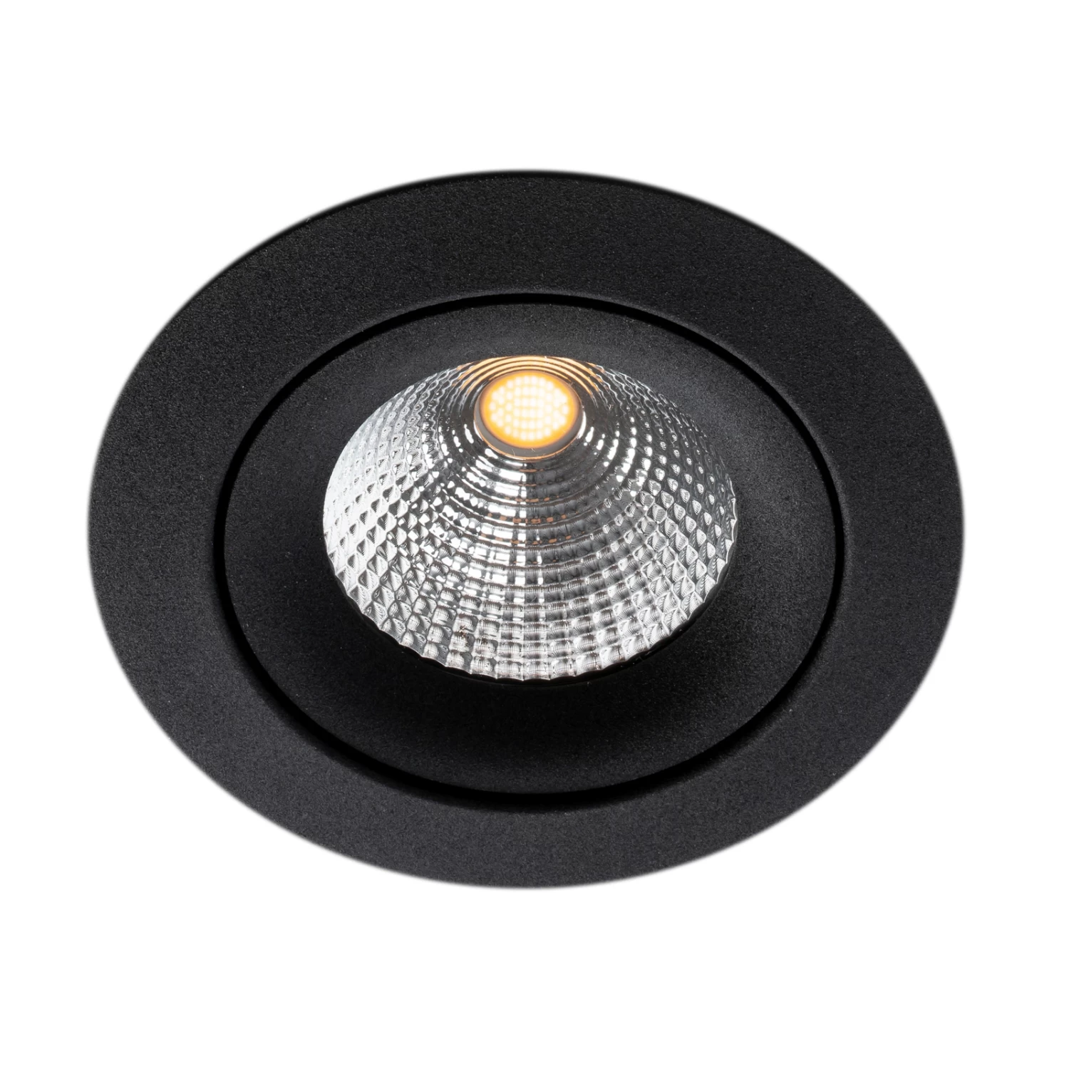 SLC One 360° SunLike LED-Einbauleuchte Schwarz 927