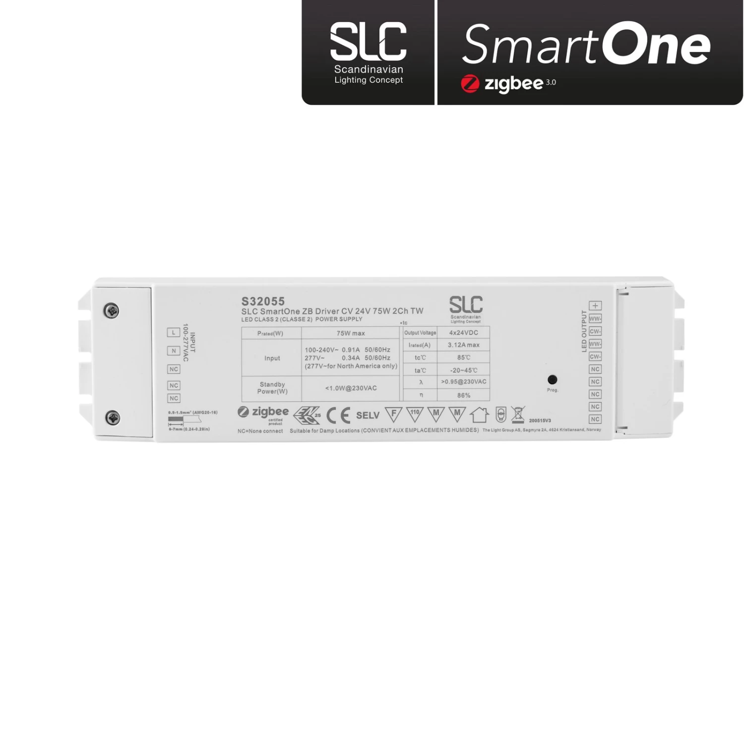 SLC SmartOne Netzteil ZigBee CV 24V 75W PWM CCT – Bild 2