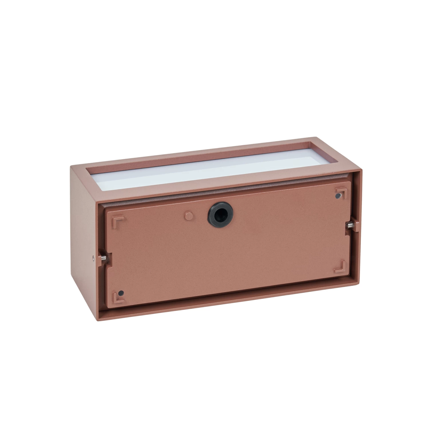 Lucande Eckige Außenwandleuchte Bente, Rostfarben – Bild 8