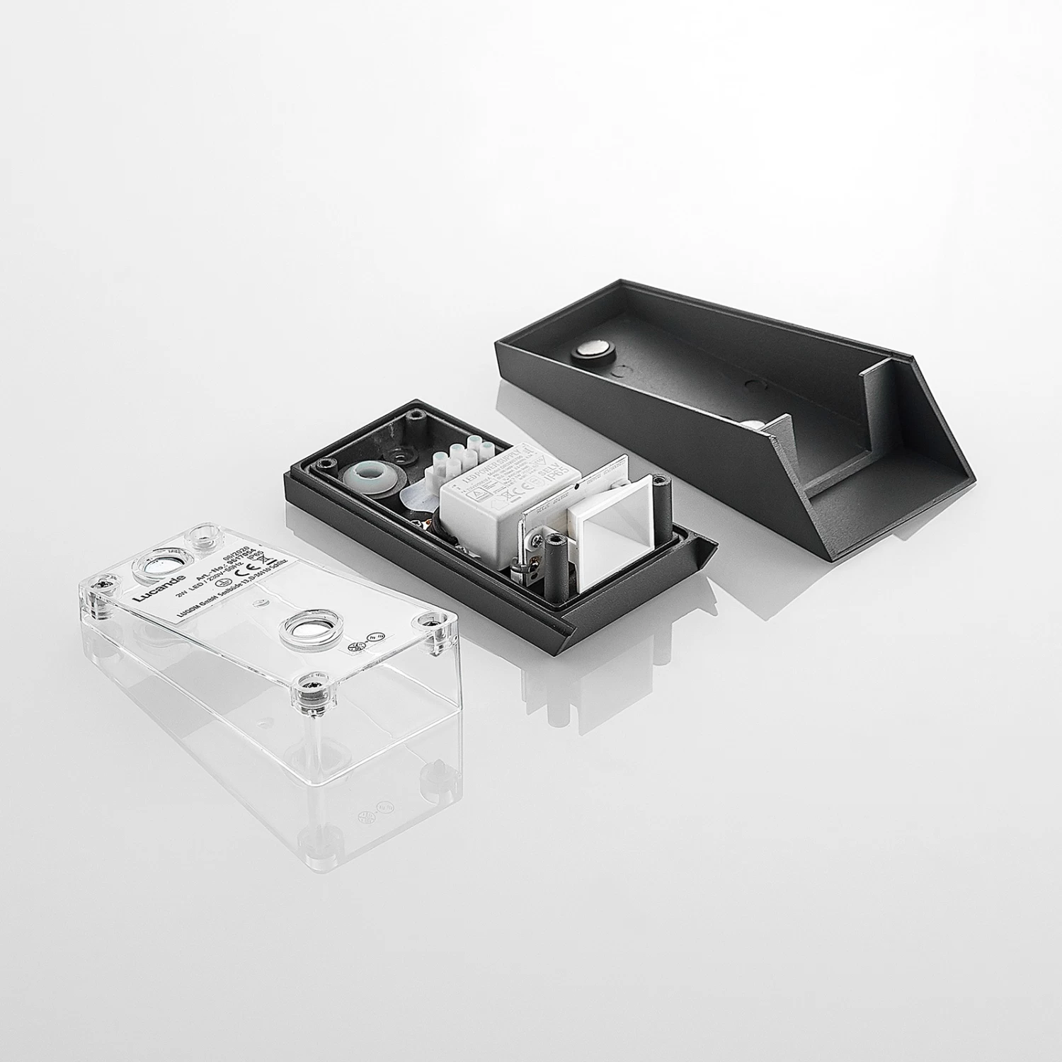 Lucande Maniela LED-Außenwandleuchte, Uplight – Bild 9